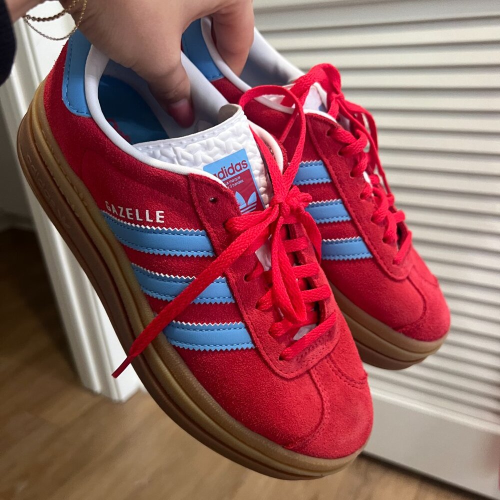 Adidas Wmns Gazelle Bold 'Active Pink Blue Burst